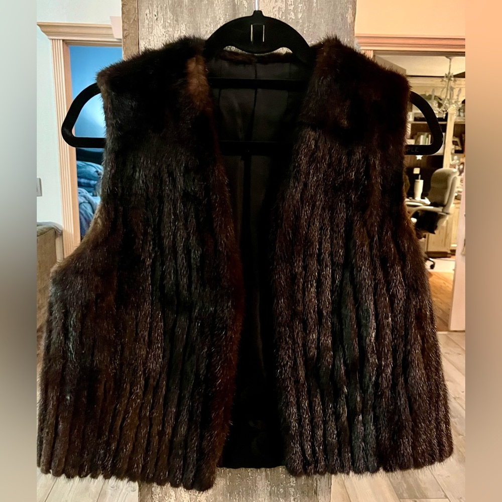 Real Mink Fur Vest